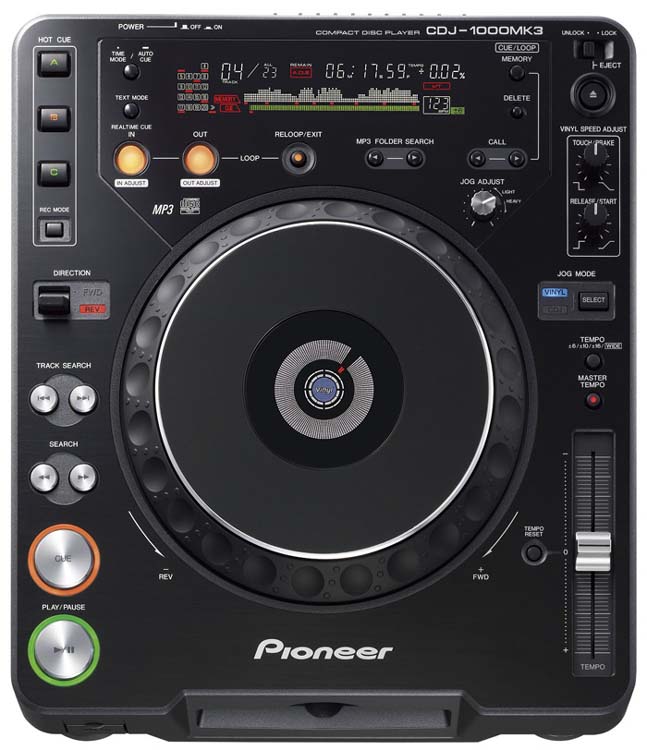 Pioneer Pro DJ CDJ-1000MK3 Digital Vinyl Turntable with Multimedia Slot