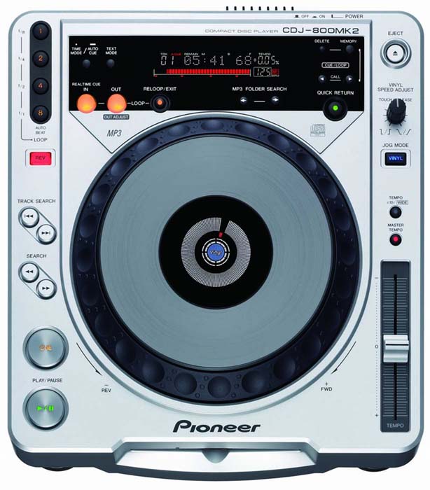 Pioneer Pro DJ CDJ-800MK2 Digital Vinyl Turntable