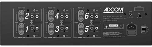 ADCOM GFA-6006 6 x 70 Watt Distributed Channel Audio Amplifier
