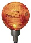 Allsop SOLAR-POWERED RED GLOBE GARDEN ART 29032