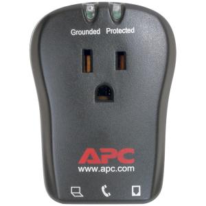 APC P1T 1-OUTLET TRAVEL SURGE PROTECTOR WITH TELEPHONE PROTECTION