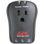 APC P1T 1-OUTLET TRAVEL SURGE PROTECTOR WITH TELEPHONE PROTECTION