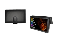 ARCHOS 501248 Archos 5 Black Leather Case with H Stand for Easy Viewing of your Videos, Pictures
