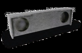 Atrend A332-10CP Dual 10 Inch Down Fire 97-99 Ford F150 Ext Cab Subwoofer Box