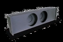 Atrend A362-12 Dual 12 Inch Up Fire 09+ Ford F150 Crew Cab Subwoofer Box Bedliner Finish