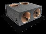 Atrend E15BB Quad 15 Inch Sealed 2-FRONT/2-SIDE Subwoofer Box 2.17 Cu Ft / Sub