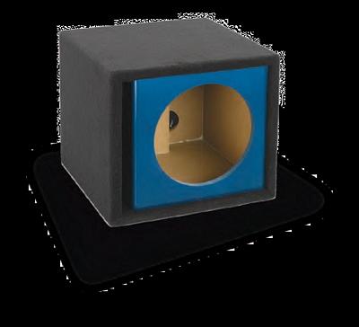 Atrend ZV12S-BLUE Single 12 Inch Vented Kandy Blue Subwoofer Box