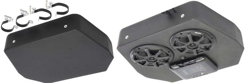 Atrend FrogHead Raz2F Polaris RZR 2 800 Seat Front Console for Media Locker and 2 - 4 Speakers