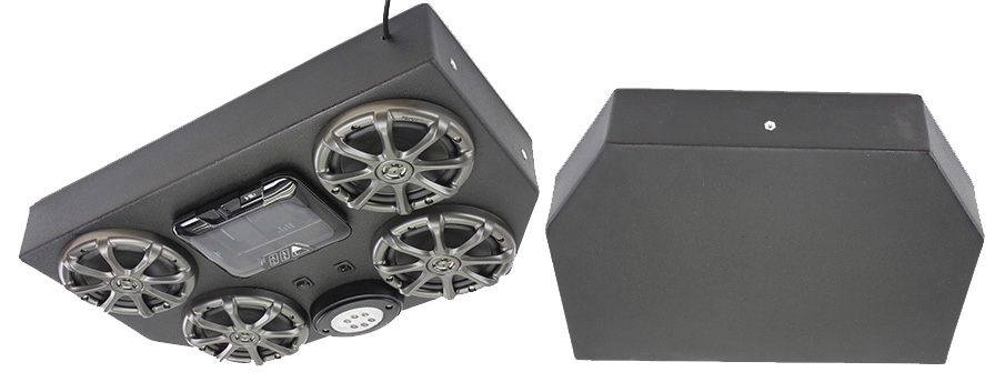 Atrend FrogHead Raz4F Polaris RZR 800 / 900 4 Seat Front Console for Media Locker and 2 - 4 Speakers