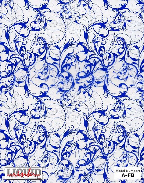 Atrend Liquid Ink A-FB Floral Blue Custom Hydro Graphics