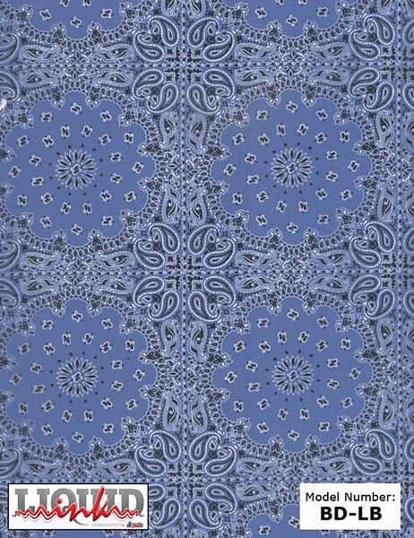 Atrend Liquid Ink BD-LB Light Blue Bandana Custom Hydro Graphics