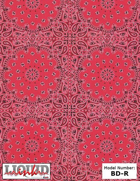 Atrend Liquid Ink BD-R Red Bandana Custom Hydro Graphics