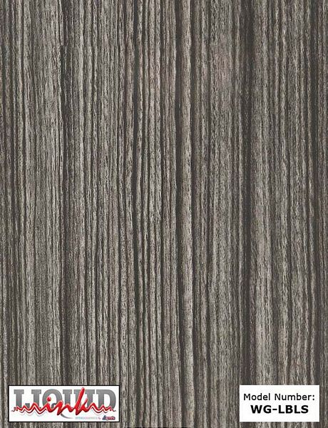 Atrend Liquid Ink WG-LBLS Black Long Straight Wood Grain Custom Hydro Graphics