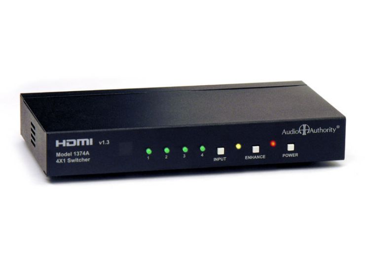 Audio Authority 1374A 4 x 1 1080P 1900 x 1200 at 60Hz HDMI Switcher 