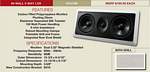 AudioSource AC515W 6.5 Inch 100-Watt 2-Way Dual Tweeter In-Ceiling Speaker - White 