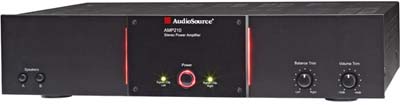 AudioSource AMP-210 Contractor Series 2-Channel 80-Watt Bridgeable Stereo Power Amplifier