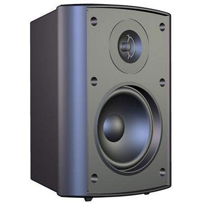 AudioSource LS425 4 Inch 100-Watt 2-Way Indoor/Outdoor Speakers - Black
