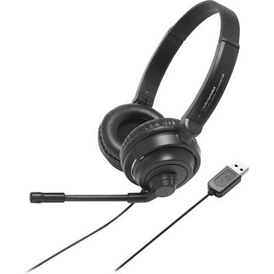 Audio Technica ATH-750COM USB USB Computer / Gaming Stereo Headset 40MM Drivers