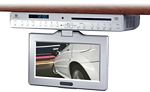 AudioVox VE927 9 Inch LCD Drop-Down TV with Built-In DVD Player and Clock Radio