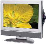 AUDIOVOX FPE-1708DVS 17 Inch STAINLESS STEEL FINISH FLAT PANEL TV/DVD COMBINATION