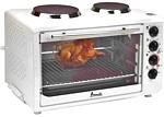 Avanti OCRB43W Convection Oven Rotisserie With 2 Built-In Cook Top Burners