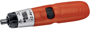 BLACK & DECKER 9072CTN 2.4V Cordless Screwdriver