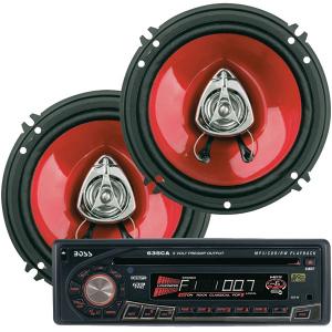 BOSS AUDIO 650CK MP3/CD RECEIVER & 6.25 Inch DUO-FIT SPEAKERS