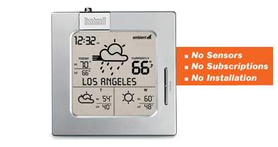 Bushnell 95 0003 WEATHERFX 3-DAY WEATHER FORECASTER