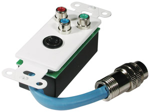 Cables To Go 40738 Component Video & S-Video Wall Plate