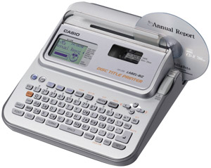 Casio CWL-300 CD Title Printer & Label Maker With Keyboard
