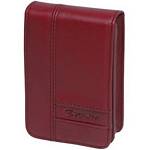 Casio EX-CASE80RE Leather Pouch Case For Exilim S And Z Series Digital Cameras - Red 
