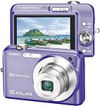 Casio EX-Z1080BE 10.1 Megapixel CCD for superior high-resolution photo imaging, a 2.6-inch wide, bright LCD in a compact, stylish casing. Color Blue.