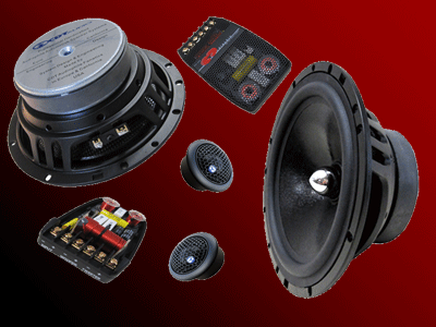 CDT Audio EU-61 Euro 6.5 Inch 2 Way Carbon Reinforced Component Set 170 RMS