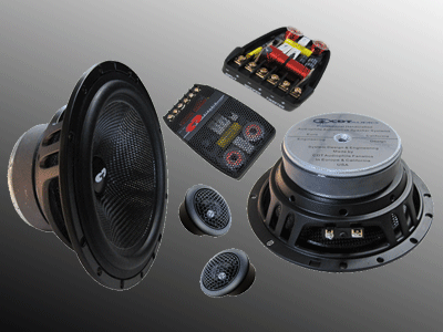 CDT Audio EU-61CF Euro 6.5 Inch 2 Way Carbon Fiber Component Set 180 RMS