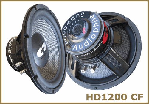 Cdt Audio Hd 1200cf 12 300 Watt Rms Carbon Fiber Sound Quality Subwoofer