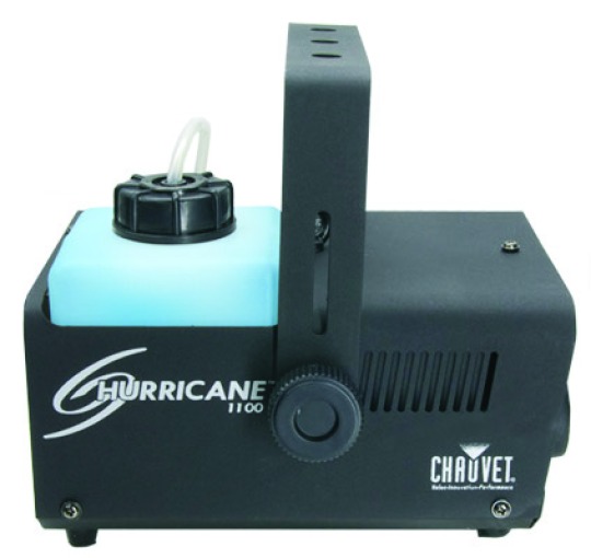 CHAUVET HURRICANE 1100 Fog Machine 8000cfm output with 1.3L LED Illuminated Tank