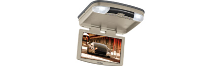 Clarion VT1000T 10 Inch 10 Inch Wide Screen LCD Overhead Color Monitor with DVD Player Tan