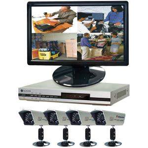 Clover BUN2472 DVR Bundle with 19 Inch Widescreen LCD, DVR & 4 Cameras