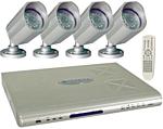Clover BUN4770 IP-Ready 4 Channel 320 GB DVR Package With 4 Cameras