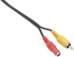 Clover CA030Y 30-Ft Extension Cable (1 RCA Jack + 1 D/C Jack)