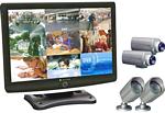 Clover LCD-2284DVR 22 Inch Color TFT LCD With Built-In 8-Channel DVR And 4 Cameras