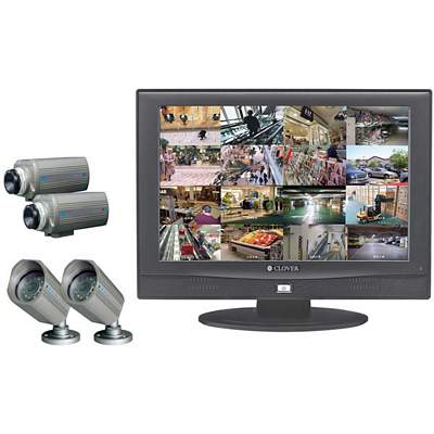 Clover LCD2084 20 Inch LCD Monitor with Built-In IP Addressable 6-Channel DVR 
