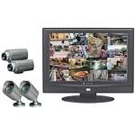 Clover LCD2084 20 Inch LCD Monitor with Built-In IP Addressable 6-Channel DVR 