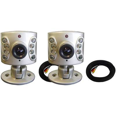 Clover OC-9602 2 Pack Indoor Color Camera With IR LEDs And Audio 