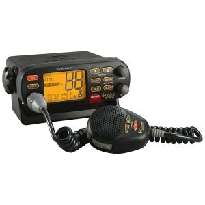 Cobra MR F75B DUAL-POWER VHF MARINE TRI-WATCH TRANSCEIVER RADIO (BLACK)
