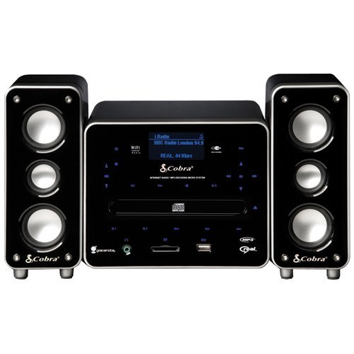 Cobra CIR2000A Wireless Internet / FM Radio with CD Player, USB Port and SD Card slot