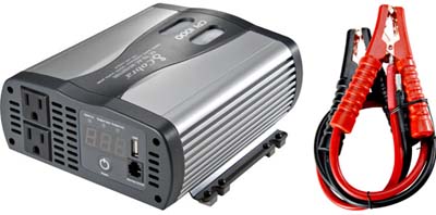 Cobra CPI-1000 1000-Watt 120V DC-AC Power Inverter with Battery Cables