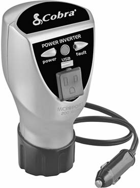 Cobra CPI-200CH 200-Watt 120V DC-AC Cup Holder Design Power Inverter