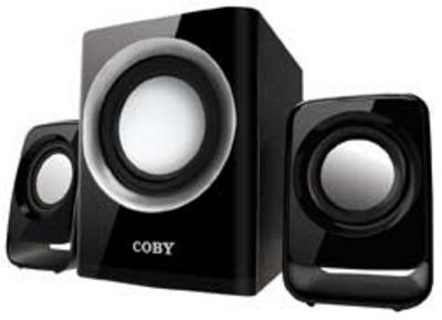 COBY CSMP67 BLACK SPEAKER 50WATT MULTIMEDIA WITH SUBWOOFER