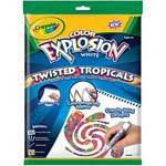 CRAYOLA 74-1620 COLOR EXPLOSION(R) WHITE TWISTED TROPICALS